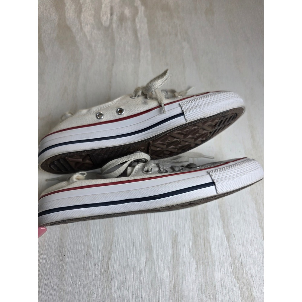 Converse Chuck Taylor All Star Shoreline White Canvas Slip On Sneakers Women 8.5 - Picture 5 of 8